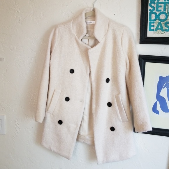 okko Jackets & Blazers - Okko Sz S Cream Modern Pea Coat NWT